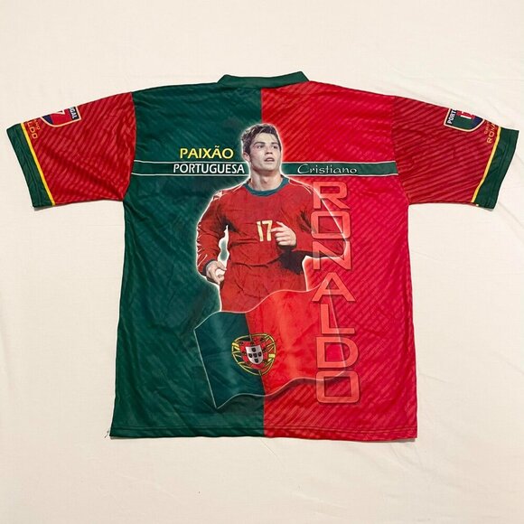 Kalciomania All Over Print Portuguese Portugal Cristiano Ronaldo Soccer Jersey - Picture 10 of 16